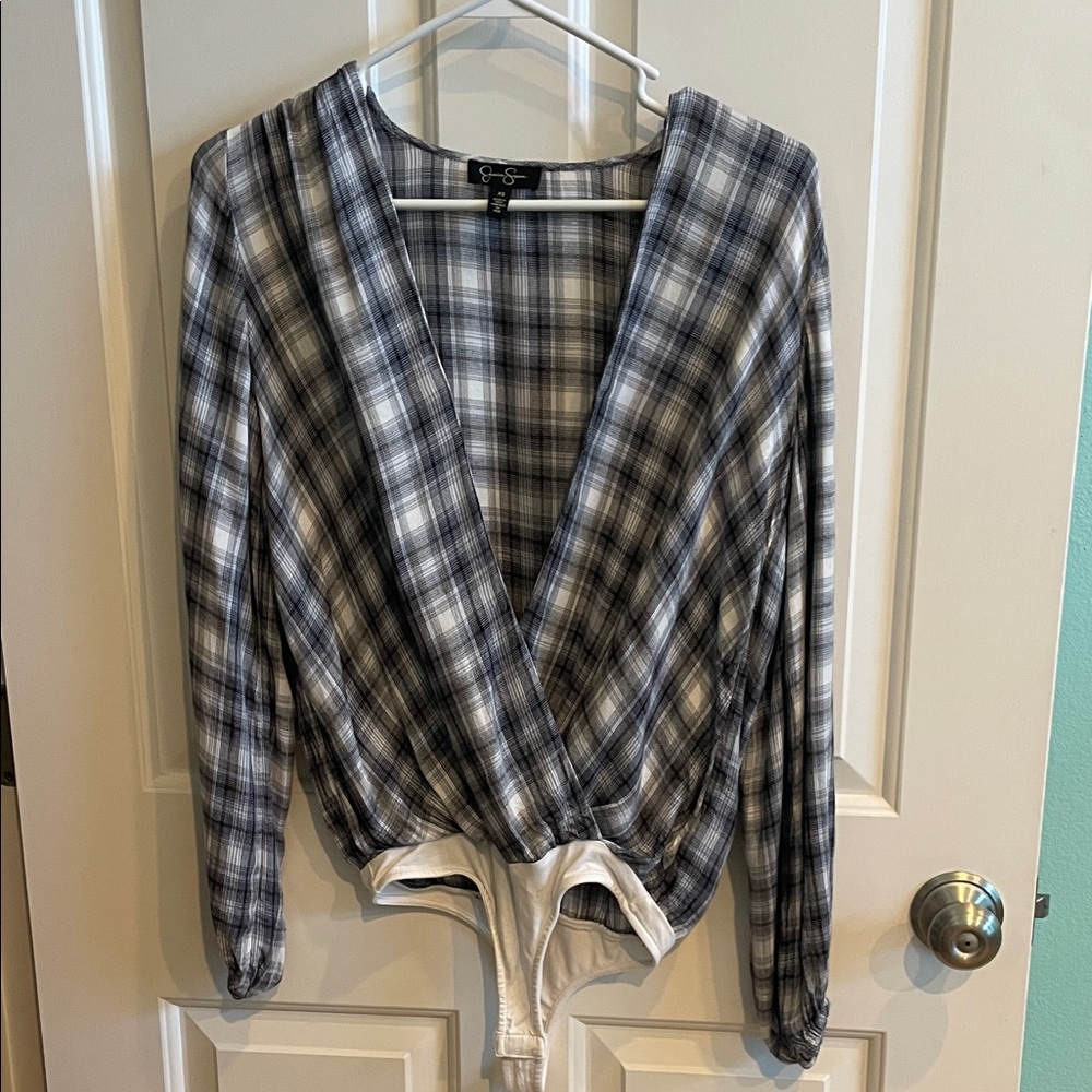 Jessica Simpson Plaid Bodysuit